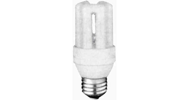 FL LIGHTBULB COMPACT GLOBELESS, E-26 220V 40W DAYLIGHT