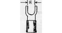 TERMINAL LUG INSULATED SPADE 1.25MM2 HOLE DIA 3.5MM RED