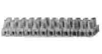 TERMINAL STRIP SEPARATABLE PVC FLEXIBLE 12-POLE 380V 10A