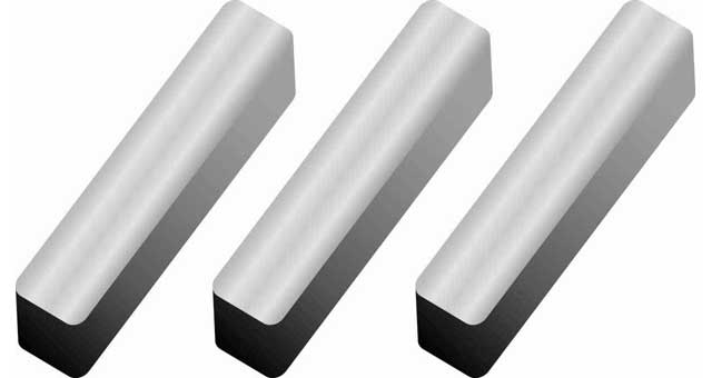KEY MACHINE DOUBLE SQUARE ENDS, STAINLESS STEEL 6X6X300MM