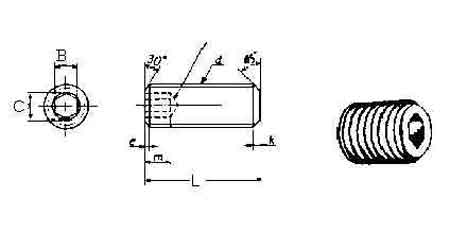 SCREW SET HEXAGON SOCKET, WITH FURTHER DETAIL