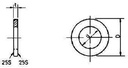 [694832] [1484100] WASHER PLAIN ROUND, STAINLESS STEEL M3.0