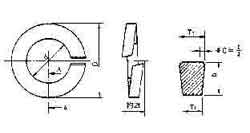 WASHER SPRING LOCK WITH, FURTHER DETAIL