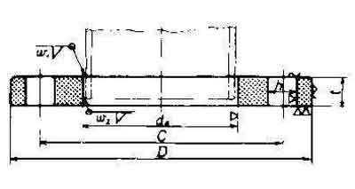 FLANGE STEEL WELDING SLIP-ON, FLAT FACE B-2220 5KG-80MM