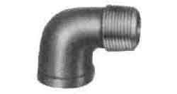 ELBOW STREET MALLEABLE CAST, IRON GALV 90DEG 2-1/2