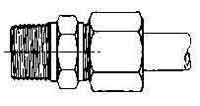 CONNECTOR COMPRESSION STEEL, 6MMXPT1/4 400KG