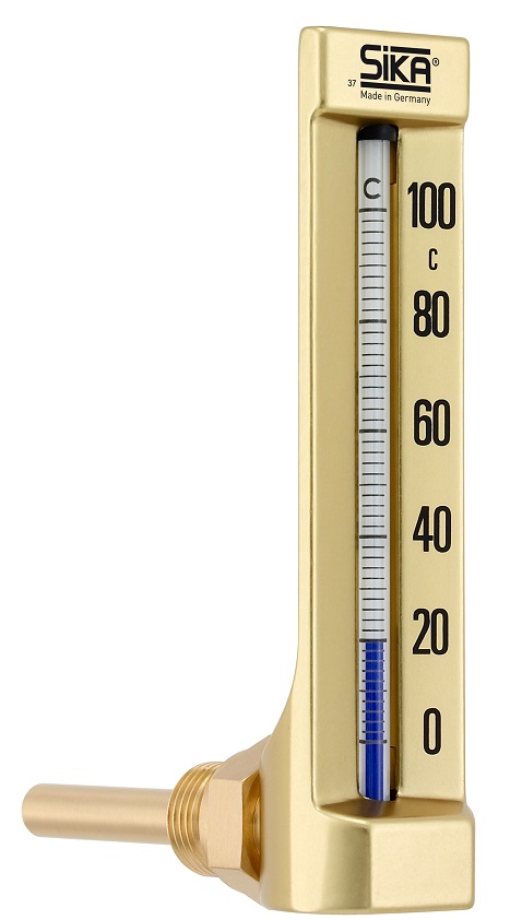 THERMOMETER SIKA 175B 110X30MM, PT1/2 0-100DEG.C 100MM-STEM