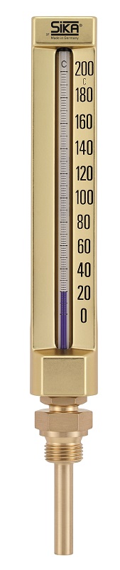 THERMOMETER SIKA 271B 200X36MM, PT1/2 0-100DEG.C 63MM-STEM