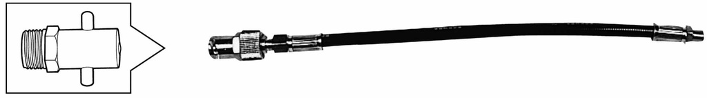 FLEXIBLE EXTENSION HOSE PT 1/8 FOR PIN TYPE GREASE NIPPLE