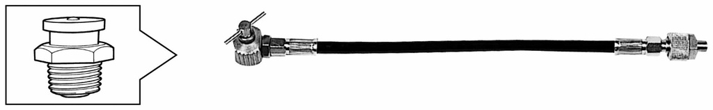 FLEXIBLE EXTENSION HOSE PT 1/8 FOR BUTTON HEAD GREASE NIPPLE