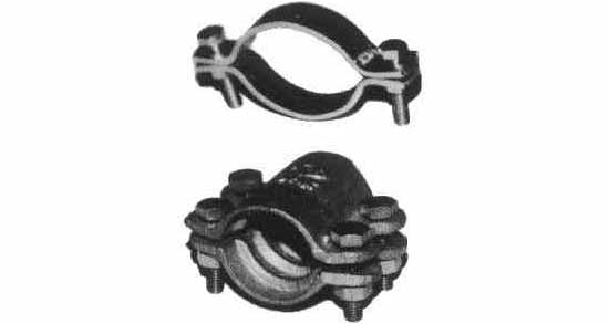 HOSE BAND DOUBLE BOLT TYPE MALLEABLE IRON 60-65MM