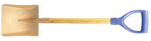 SHOVEL SQUARE NON-SPARK SPECIAL ALUM BRONZE 250X970MM