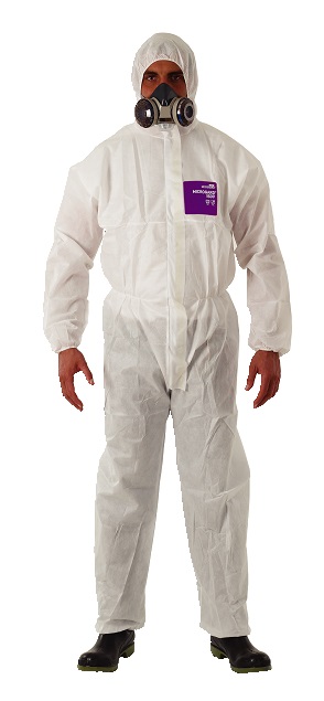 WORKWEAR PROTECTIVE SMS FABRIC, MICROGARD 1500 WHITE SIZE XXXL