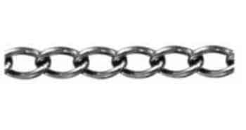 CHAIN S.STEEL WELDED CURB, BODY DIA 2MM 8.7 X 3.4MM