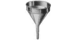 OIL FUNNEL GALV W/STRAINER 100MM DIAM