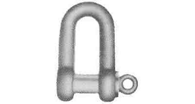 SHACKLE STRAIGHT EYE BOLT, BLACK SE-TYPE 38MM SWL 9TON