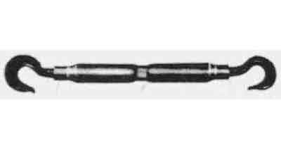 TURNBUCKLE PIPE PS TYPE GALV, EYE&amp;HOOK W7/8X320MM