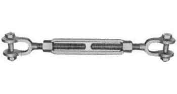 TURNBUCKLE FRAME GALV JAW&amp;JAW 1/2X12&quot;