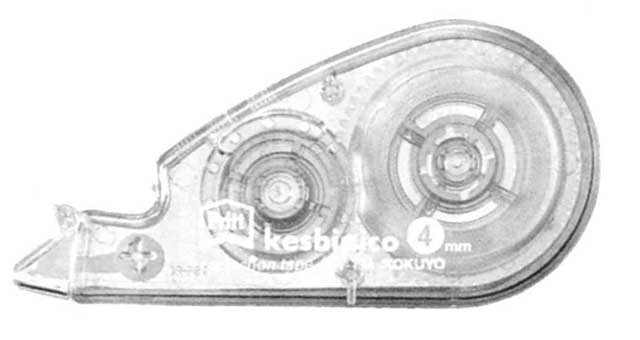 TAPE CORRECTION IN DISPENSER, TAPE WIDTH 5MM