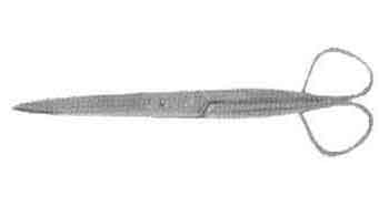 SCISSORS PAPER STAINLESS STEEL OVERALL LENGTH 120MM