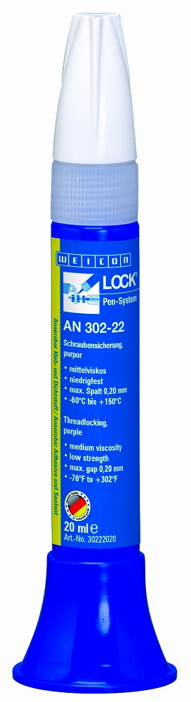 ADHESIVE ANAEROBIC THREADLOCK, WEICON AN302-22 20ML