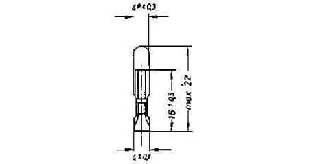 LAMP TELEPHONE INDICATOR T4.6, (20) 24V 20MA 4.6X22MM