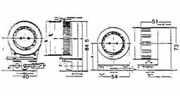 [791536] FL-LAMP HOLDER WATER-PROOF PHENOL RESIN 300V 3A