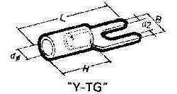 [794685] CABLE SHOE CLAMPING TYPE-Y, NOMINAL SIZE 2.0-5