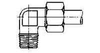 [1100907] ELBOW COMPRESSION STEEL W/MALE END 6MMXPT1/4 400KG