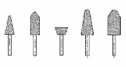 [3097] WHEEL MOUNTED SHAPE-AJ6 25X50X40MM SHAFT DIAM 6MM