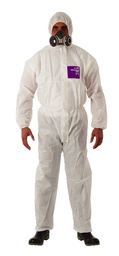 [11257] WORKWEAR PROTECTIVE SMS FABRIC, MICROGARD 1500 WHITE SIZE XXL