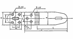 [490516] PADLOCK HASP BRASS L52XW28MM