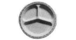 [170488] PAPER PLATE COMPARTED 235MM