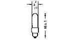 [790725] LAMP PILOT MINIATURE S5.5-K 28V 0.6W 5X18MM