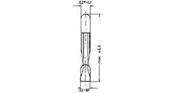 [790768] LAMP TAUNUS TYPE-45 24V 50MA 6.4X46.5MM