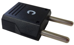 [792962] ADAPTOR 2-ROUND PIN (C) PLUG &amp;, 2 PIN (A/B/SE) RECEPTACLE